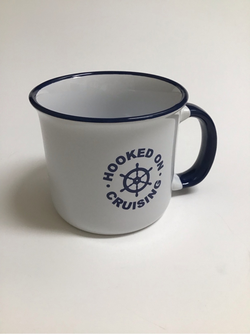 NCL Coffee Mug Norwegian Cruise Line HOOKED ON CRUISING Tea Cup Ceramic Nautical - Picture 8 of 10